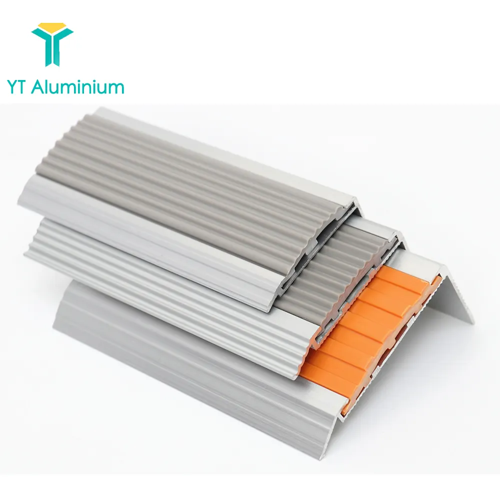 Extrusion Profile Aluminum Anti Slip Bullnose Stair Nosing Stair Tread