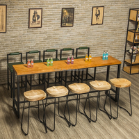 Table et chaises de bar hautes, mobilier de café, nouveau, à la mode, bon marché, R1769,