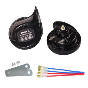 CHSKY 12V Auto Horn Loud Sound Car Styling Parts con diseño de Caracol de 3 vías Material ABS Punto de tungsteno Manganeso Acero Altavoz de <span class=keywords><strong>coche</strong></span> - Product Image 4