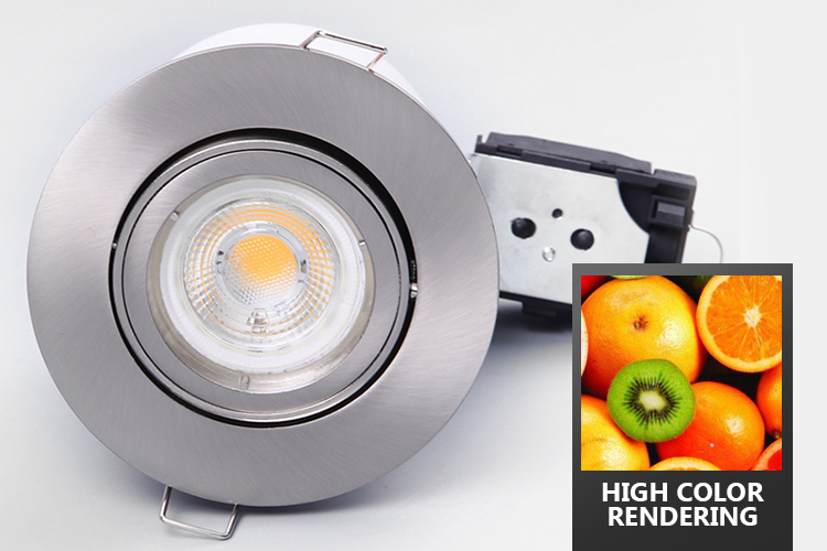 Europe Standard Fire Rated Downlights GU10 50000hr Life Span