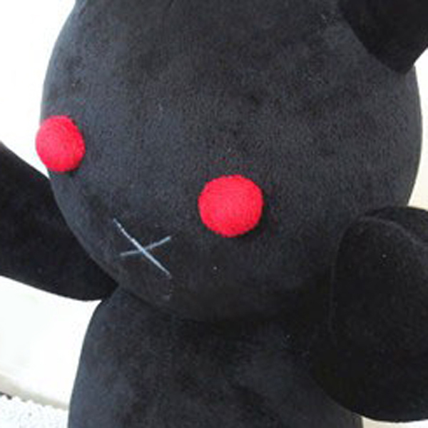ハロウィン向け デビル 黒うさぎ ぬいぐるみ カスタムメイド 抱き枕
