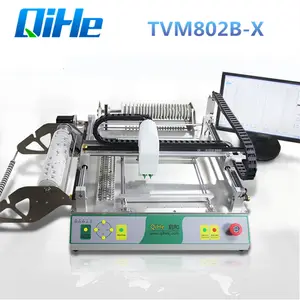 QIHE TVM802BX máquina automática de montaje Led, productos electrónicos, Máquina Manual de recogida y colocación