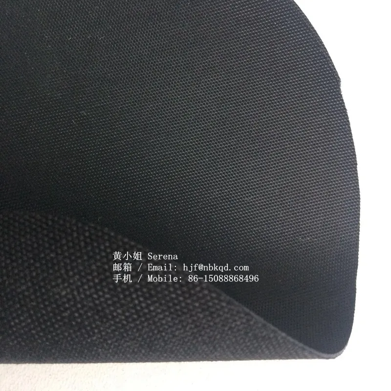 Black Hypalon Coated Nylon Cordura Fabric 500D