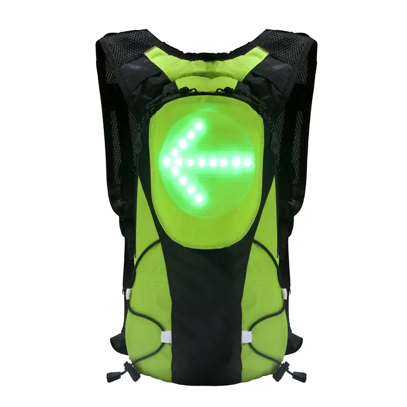 Factory direct supply 5 liter children LED light safety backpack with led turn signal light