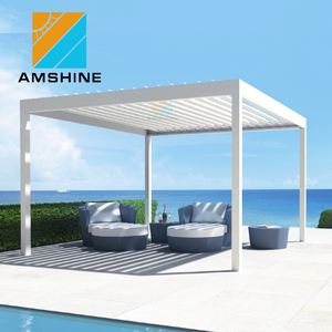 Réglable lames poudre <span class=keywords><strong>enduit</strong></span> pergola extérieure - Product Image 1