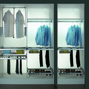 Wardrobe Three Secontion Pull-out <strong>Wire</strong> <strong>Storage</strong> <strong>Baskets</strong> - Product Image 5