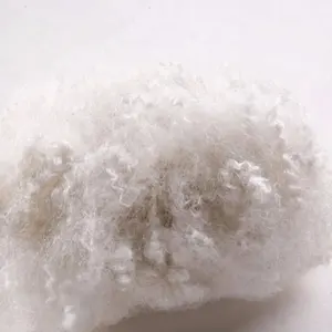 7D*64 Hollow Siliconized Polyester Staple Fiber(manufacture) Filling Material Raw White, Bleach White 100% Polyester Recycled