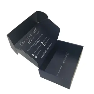 A4 B3 आकार काले नालीदार गत्ता कागज मेलिंग बॉक्स पोस्ट बॉक्स अनुकूलित डिजाइन दोनों पक्षों मुद्रण