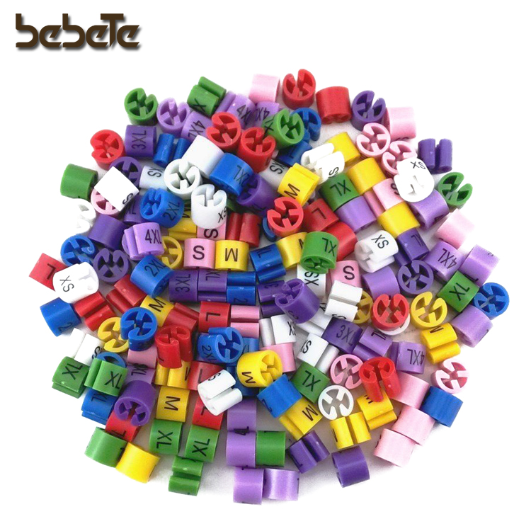 Цветные пластиковые маркеры для одежды, маркер размера для вешалки