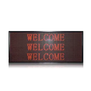 good quality p10 mono color electronic message display led moving message display p10 semi outdoor led display