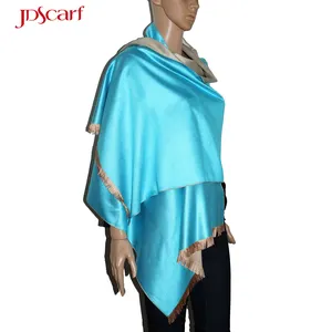 viscose pashmina blue stole arab women shawls plain popular muslim stoles