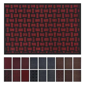 User-friendly striped carpet door mat Plastic entry doormat