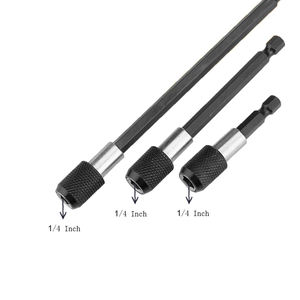 3Pcs 60mm 100mm 150mm 1/4 אינץ מהיר שחרור מגנטי ראש מקדח מברג קצת שקע מחזיק הארכת בר - Product Image 3