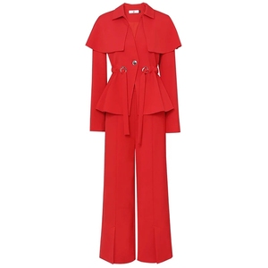 Costume formel pour femmes, personnalisé, costume avec <span class=keywords><strong>pantalon</strong></span>, smoking pour dames, <span class=keywords><strong>violet</strong></span>, vente en gros - Product Image 5