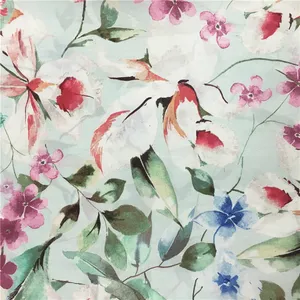 Factory Direct Digital Print Silk Devore Fabric