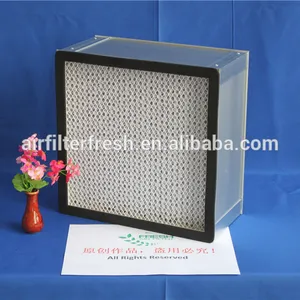 FRS-HD fresco H13 fibra de vidrio marco de aluminio profundo plisado filtro HEPA para la limpieza de la habitación
