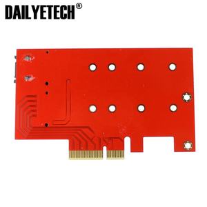 <span class=keywords><strong>2</strong></span> منفذ NGFF <span class=keywords><strong>M</strong></span>.<span class=keywords><strong>2</strong></span> B + <span class=keywords><strong>M</strong></span> مفتاح SSD إلى PCI-e PCI Express 4X 4 بطاقة محول حارة من DAILYETECH - Product Image 3
