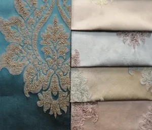 2017 Luxus dekorative Jacquard Polyester Stoff für Bettwäsche Vorhang und Möbel