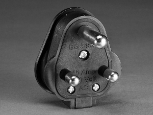 Hot bán AC dây nguồn Nam Phi Đen/Trắng sabs phích cắm với cáp - Product Image 4