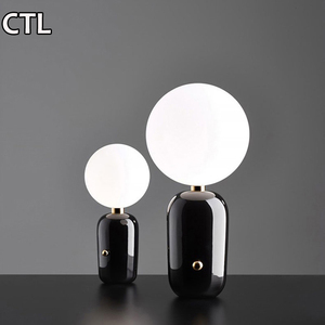 Khách Sạn Phòng Ngủ Đầu Giường Bắc Âu Hiện Đại Bảng Đèn Thủy Tinh Bóng Bóng Đèn Bàn Trong Nhà Vàng Sang Trọng Tối Giản Trang Trí Nội Thất Bảng Đèn - Product Image 4