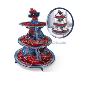 Elmo Chủ Đề Phim Hoạt Hình Thu Hút Kỳ Nghỉ Tùy Chỉnh Tông 3 tầng <span class=keywords><strong>Cupcake</strong></span> Display <span class=keywords><strong>Stands</strong></span> - Product Image 2