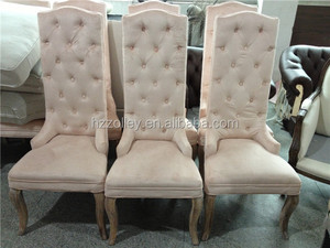 Français pays rétro style meubles en gros cas moderne salle de banquet chaise, dossier haut make up chaise, directeur de Chaise - Product Image 3