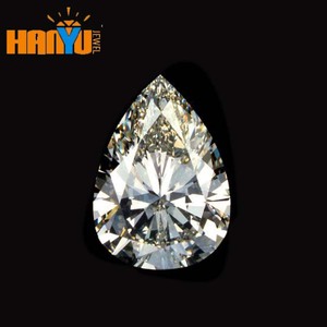 Pera corte CZ piedra <span class=keywords><strong>zirconia</strong></span> cúbica blanca gota de agua circón gemas sueltas piedra