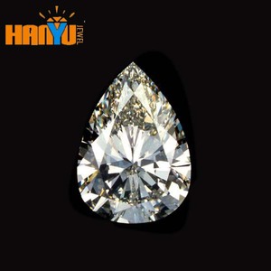 Pear cut cz stone white cubic zirconia water drop zircon loose gems stone