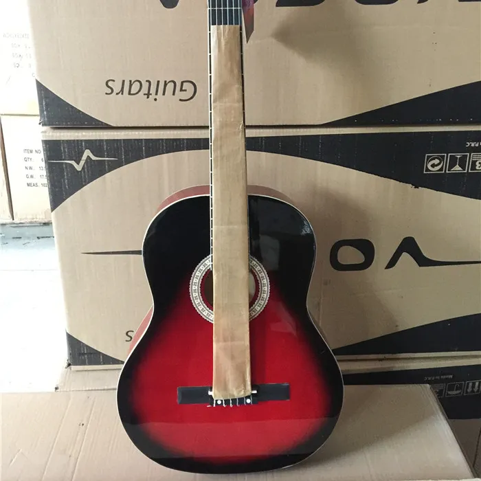 Дешевая Классическая гитара для начинающих 39 дюймов