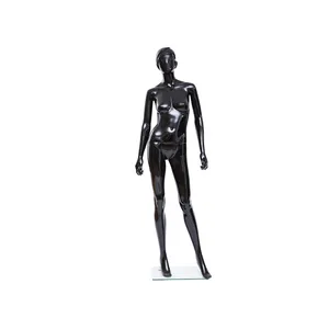 Etalagepop hoofd full body mannelijke custom hoofd mannequin sport menselijk haar zwarte rubberen hand mannequin