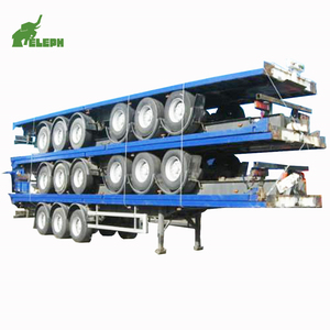 Offre Spéciale 3 <span class=keywords><strong>axel</strong></span> 40ft Pieds 50ft Conteneur 60ft Remorque à plateau Tanzanie Semi-remorque à plateau d'occasion à vendre - Product Image 1