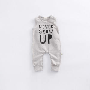Nuovo prodotto neonato abbigliamento neonato tinta unita <span class=keywords><strong>senza</strong></span> <span class=keywords><strong>maniche</strong></span> Roupas Infantil pagliaccetti - Product Image 3