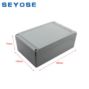 FA12 Waterproof IP67 Electrical Junction Box Die Cast Hinged Aluminum Enclosure 200*130*75mm