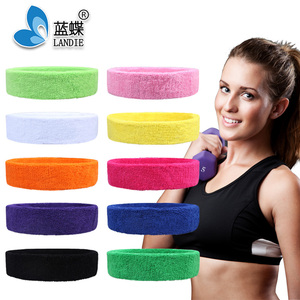 <span class=keywords><strong>Fashion</strong></span> Custom <span class=keywords><strong>Terry</strong></span> Baumwolle gestrickt Stirnband bestickt Stirnband - Product Image 4