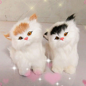 Imitate non padded Bengal kittens of rabbit fur plush cat toy - Product Image 2
