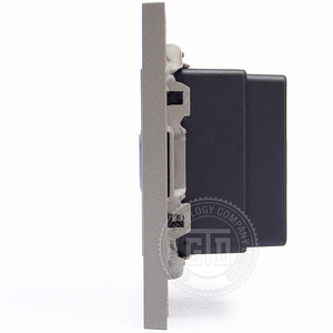 Thông minh khách sạn sử dụng 1-4 gang LED Reset Nút 12V DC RS485 modbus màu xám nhựa kết thúc tường thiết bị chuyển mạch - Product Image 5