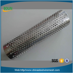 <span class=keywords><strong>Tube</strong></span> filtrant <span class=keywords><strong>perforé</strong></span> en acier inoxydable / tuyau <span class=keywords><strong>perforé</strong></span> / cylindre métallique au prix d'usine - Product Image 2