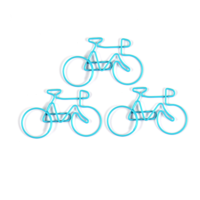 Все виды цветных зажимов для бумаги в форме велосипеда