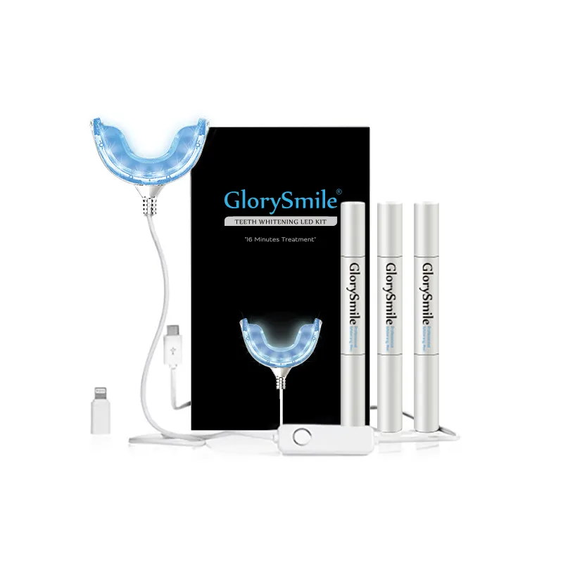 GlorySmile Professional Oral Care Smart 16 Minutes Led Light Dental Bleaching Tooth White System Teeth Whitening Kits OEM