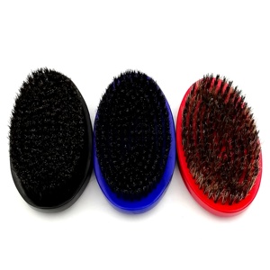 Brosse à cheveux incurvée 360° personnalisée <span class=keywords><strong>pas</strong></span> chère, poils de sanglier moyens, brosse à cheveux classique en bois pour homme - Product Image 6