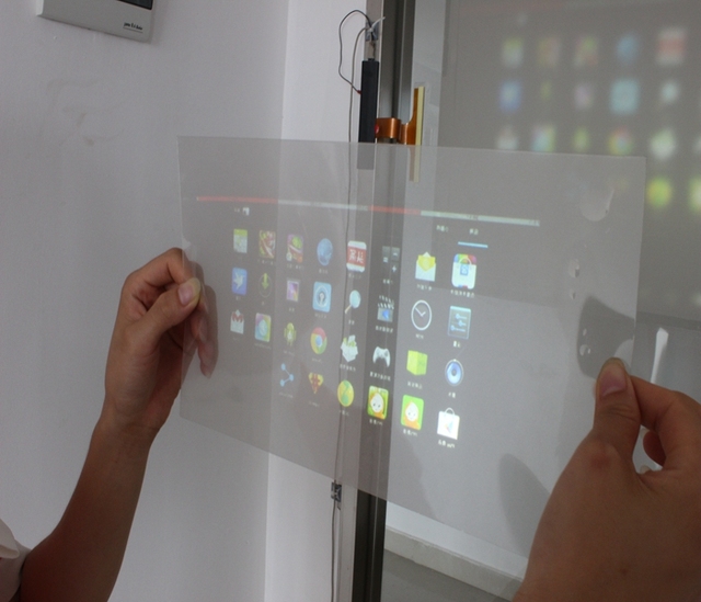 New Film! Holographic Rear Projection Foil Film 16:9 for windows Store