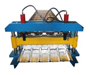 Hete nieuwe producten metaal kleur stalen paneel rollend vormmachine/automatische dakbedekking metalen plaat plaat making machine gemaakt in china