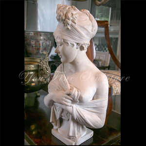Busto de mármol blanco de 60 cm de <span class=keywords><strong>Mme</strong></span>. Recamier - Product Image 3