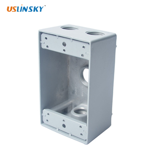 صندوق تقاطع خارجي بشاشة 2gang من الألومنيوم - Product Image 2