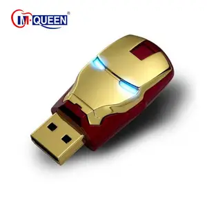 Iron man usb à mémoire flash LED