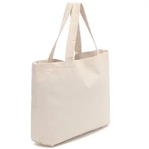 100% borse della Spesa in cotone Stampa Personalizzata Logo Beach Tote Bag di Tela