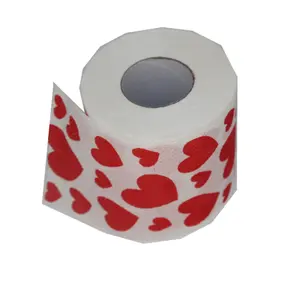 Core Core En Virgin Houtpulp Materiaal Grappig Gedrukt Kerst Toiletpapier Roll