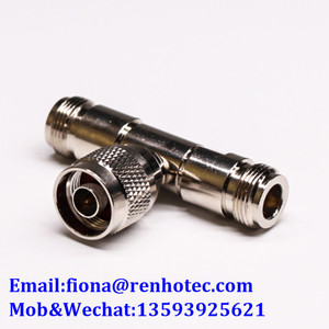 Conector N Macho a 2 N <span class=keywords><strong>Hembra</strong></span>, Tipo de <span class=keywords><strong>Enchufe</strong></span> 2, Conector Doble, Adaptador RF <span class=keywords><strong>Triple</strong></span> T de 3 Vías - Product Image 5