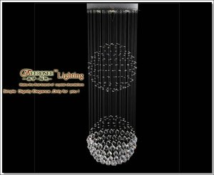 MD2097 — lustre en cristal en forme de spirale, design moderne, éclairage d'intérieur, luminaire décoratif de plafond, idéal pour des escaliers, un Foyer ou un couloir, MD2097 - Product Image 2