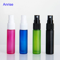 10ml givré ambre rose bleu vert noir verre rouleau sur bouteille verre mat couvercle en aluminium parfum huile essentielle rouleau boule bouteille